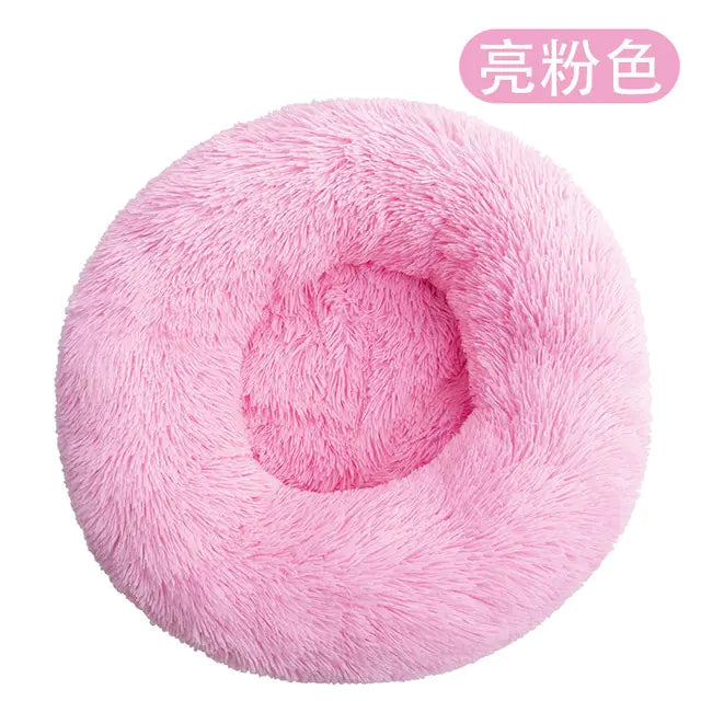 Calming Anti-Anxiety Donut Bed for Dogs and Cats